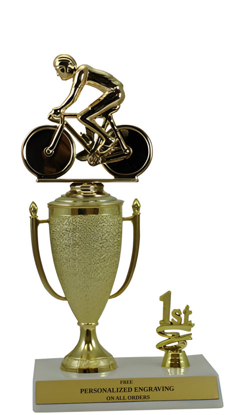 Cycling 1st, 2nd and 3rd Place Award Cup Trophy