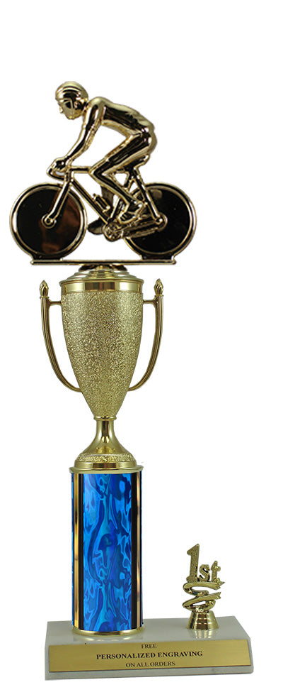 Elite Cycling 1st, 2nd and 3rd Place Award Cup & Column Trophy