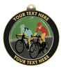 Cycling Insert Medal with Personalized Rim