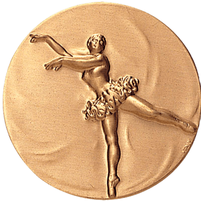 Dance Ballet Medal Litho Insert