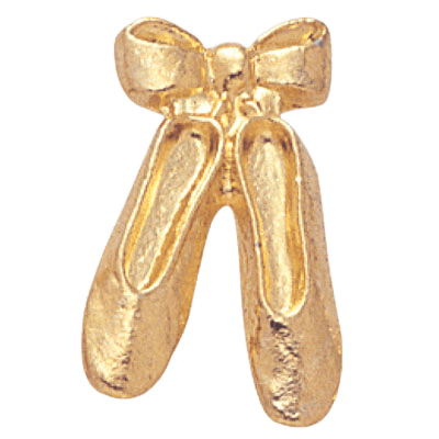 Gold Dance Slippers Pin