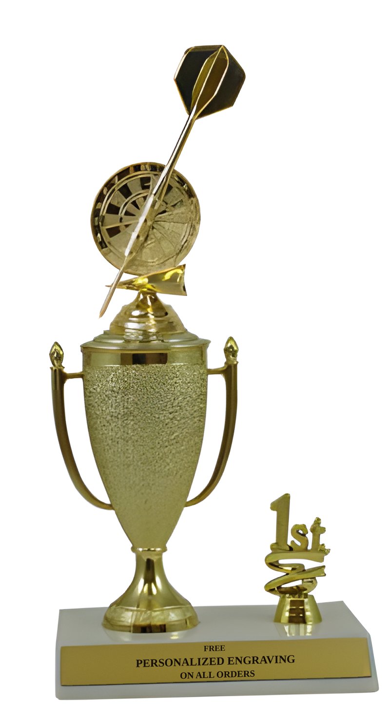 Darts 1st, 2nd and 3rd Place Award Cup Trophy