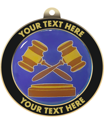 Debate Insert Medal with Personalized Rim