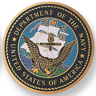 Department Of The Navy Medal Insert (Etched)