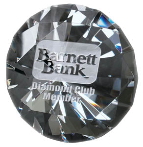 Diamante Crystal Paperweight - 3 Sizes