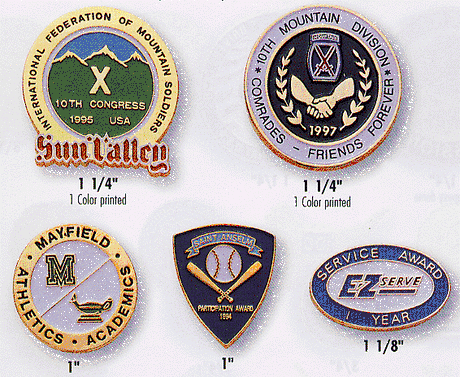 Die-Struck Brass Custom Logo Pins