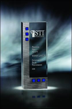 Dimensions In Blue Trophy