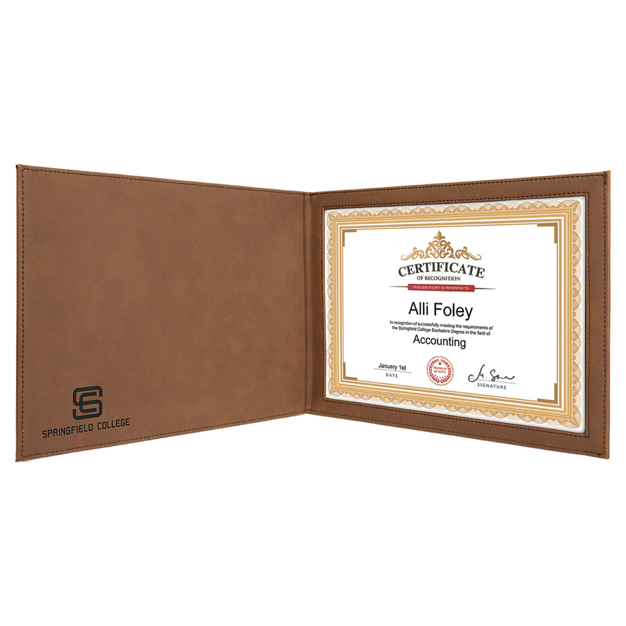 Leatherette Diploma & Certificate Holder - No Minimum!