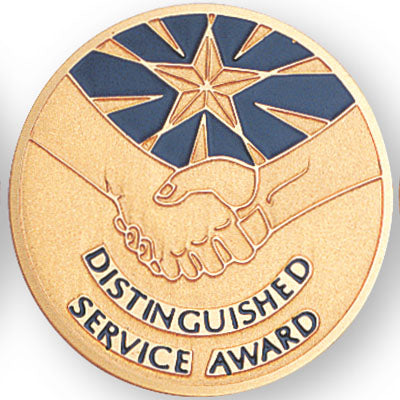 Distinguished Service Award Medal Insert (Etched)