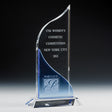Double Flame Crystal Trophy