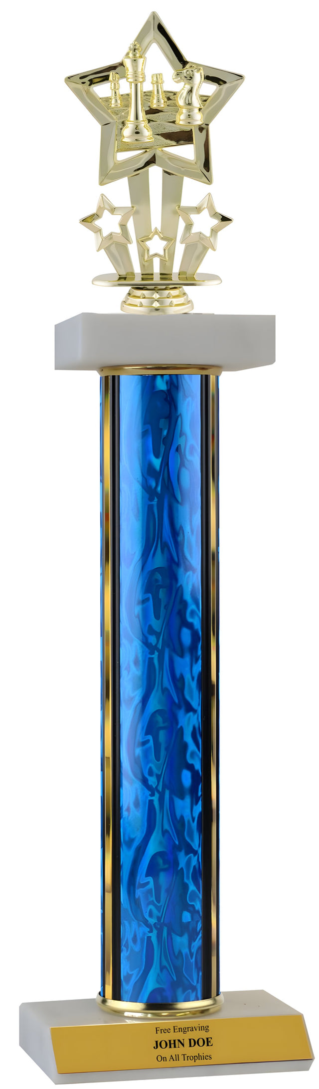 Chess Deluxe Double Marble Trophy