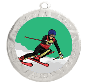 Downhill Skiing Silver Medal