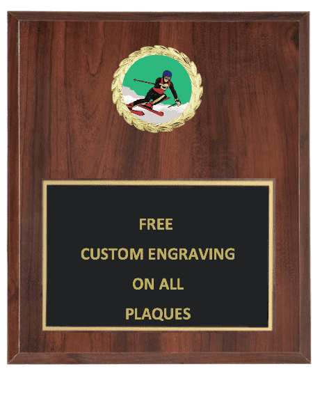 Downhill Skiing Insert Plaque