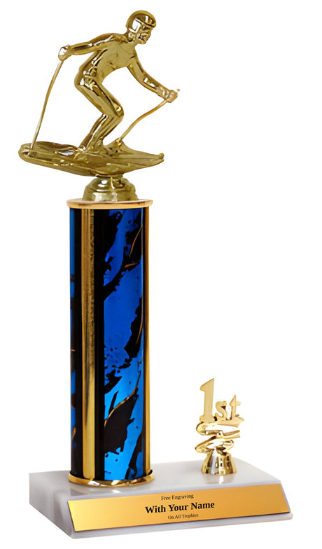 Downhill Skiing 1st, 2nd and 3rd Place Trophy