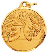 1 1/4" Drama Medal