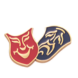 Drama Mask Pins