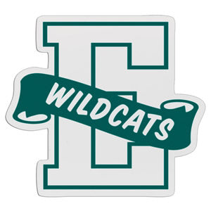 E-Shaped Mascot Badge with Choice of Back