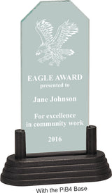 Eagle Acrylic Award with Weighted Black Base