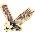 Eagle Lapel Pin with Color Finish