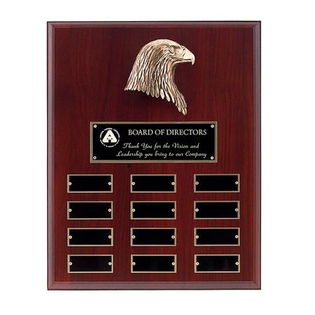 12 Plate Name Plaque with Eagle