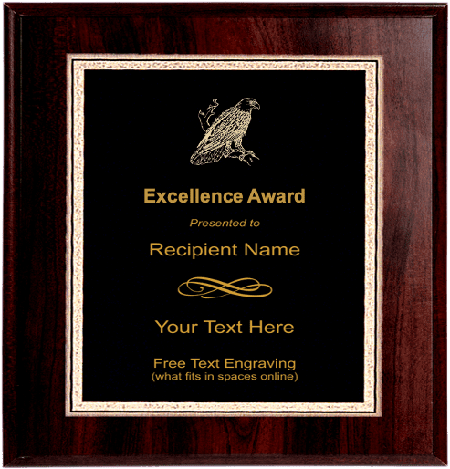 Eagle Mascot Plaque