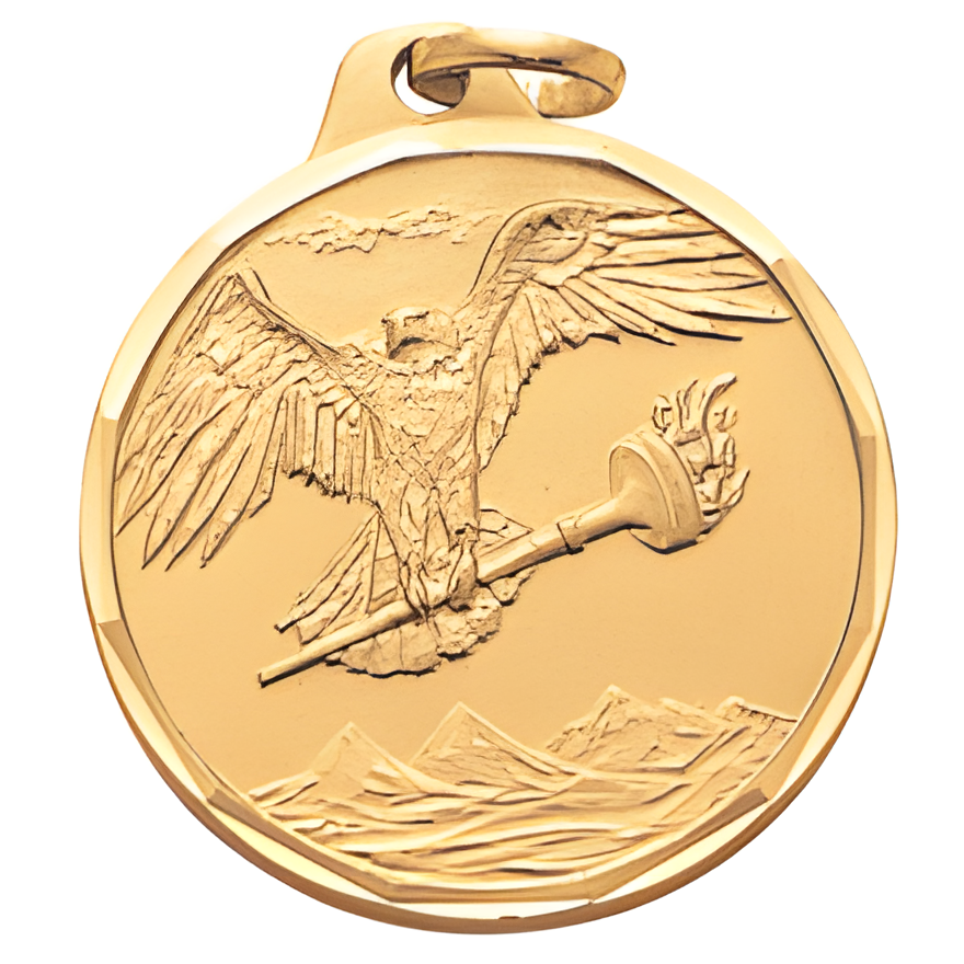 Eagle with Torch Medal (1 1/4")