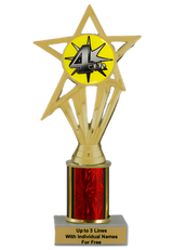 Budget 4th Place Column Insert Trophy