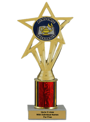 Budget Academic Excellence Column Insert Trophy