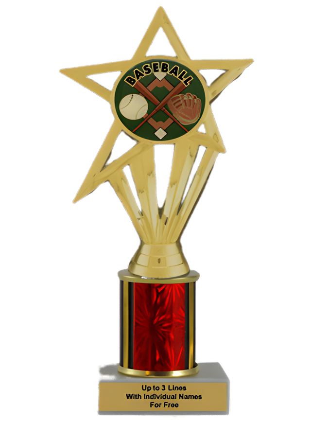 Budget Baseball Column Insert Trophy