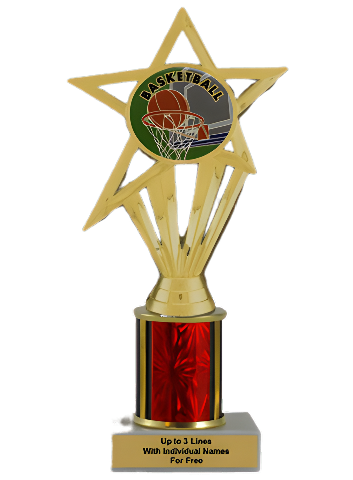 Budget Basketball Column Insert Trophy