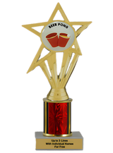 Budget Beer Pong Column Insert Trophy