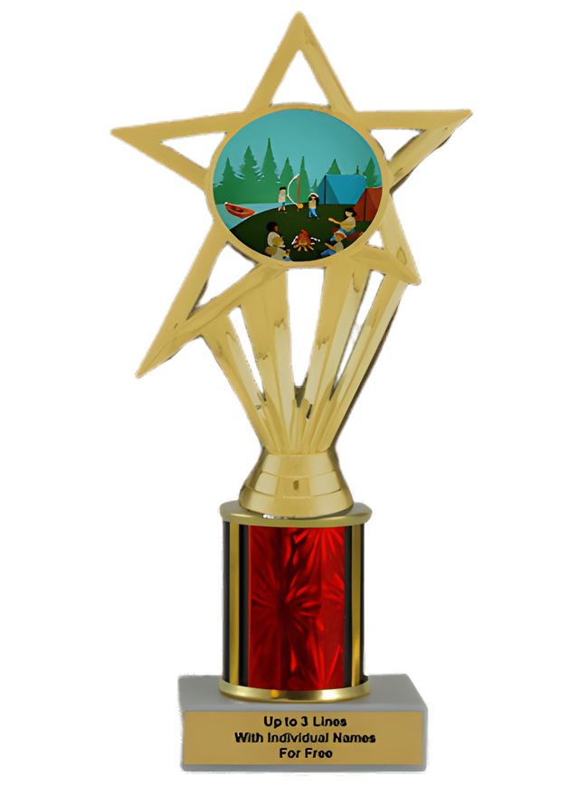 Budget Camping Column Insert Trophy