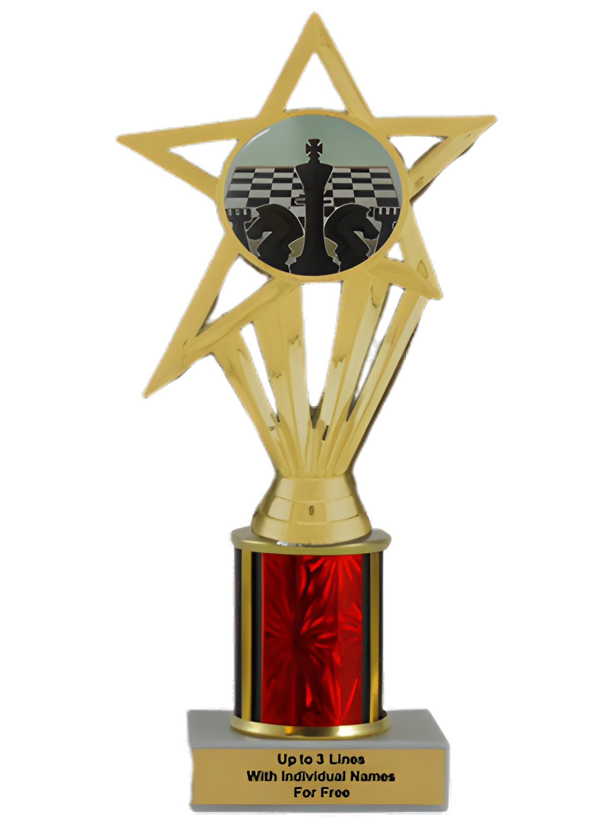 Budget Chess Column Insert Trophy