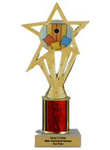 Budget Cornhole Column Insert Trophy