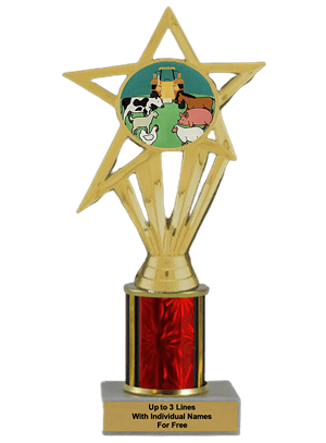 Budget County Fair Column Insert Trophy