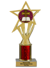 Budget Religious Cross Column Insert Trophy