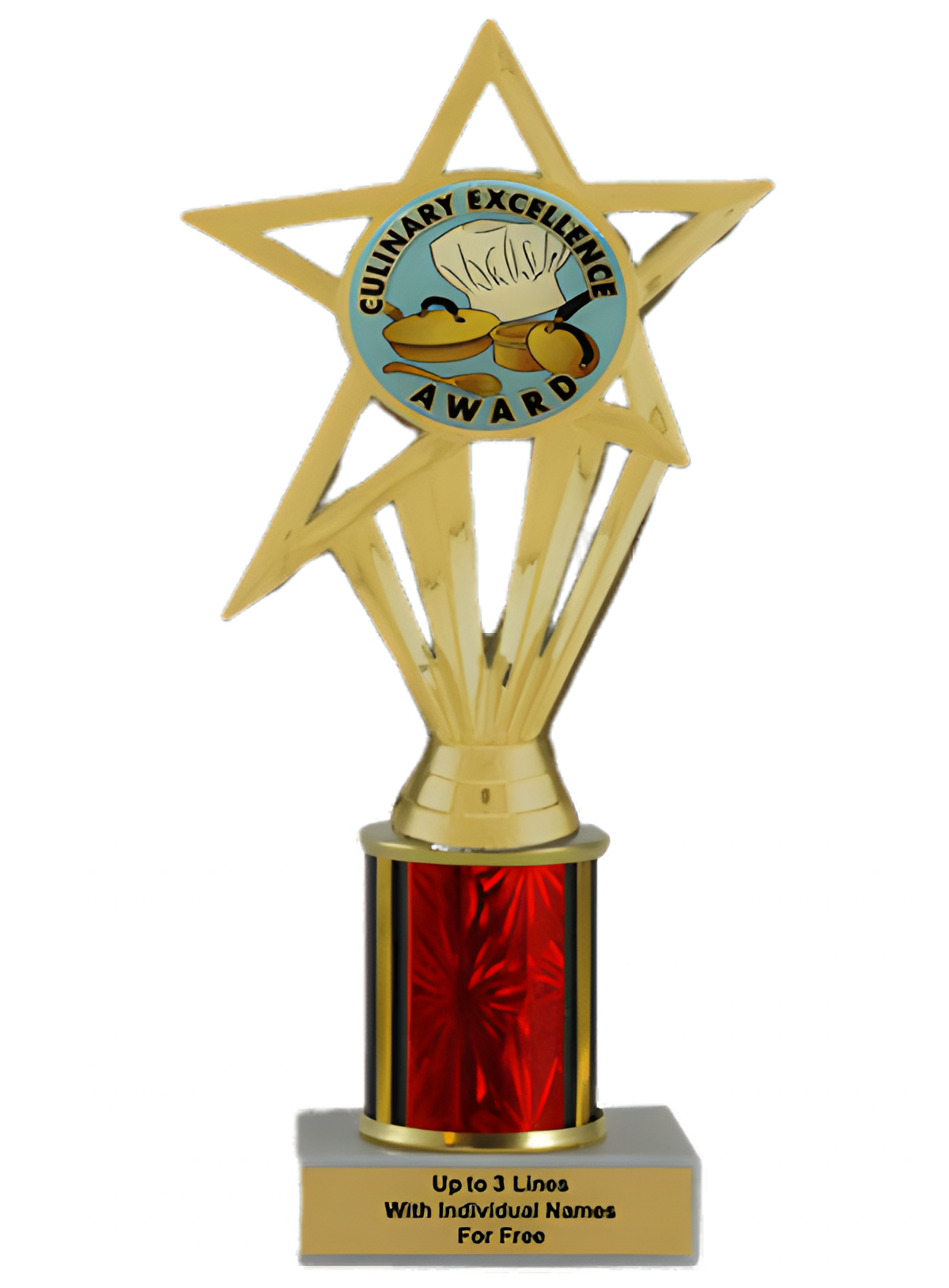 Budget Culinary Column Insert Trophy