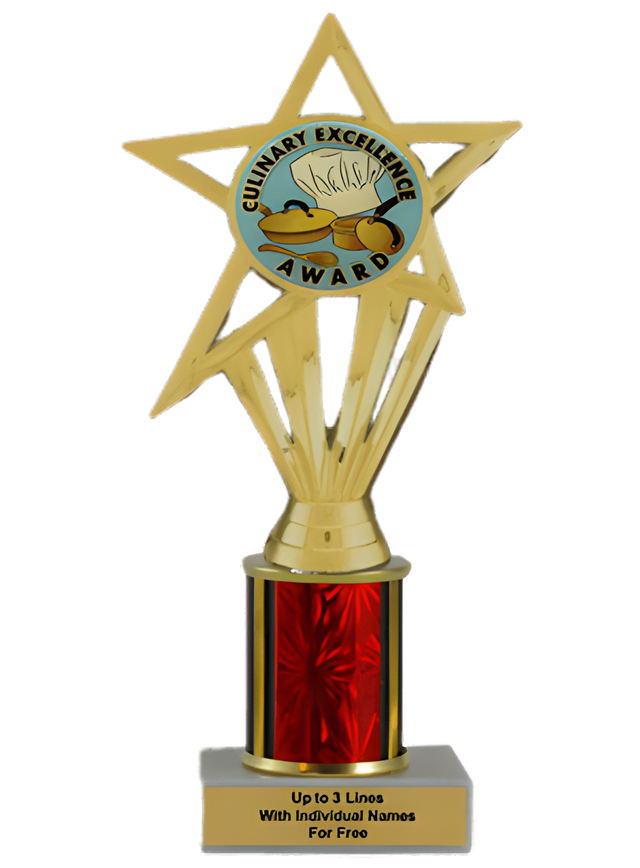 Budget Culinary Column Insert Trophy