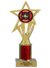 Budget Fire Department Column Insert Trophy