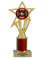 Budget Fire Department Column Insert Trophy