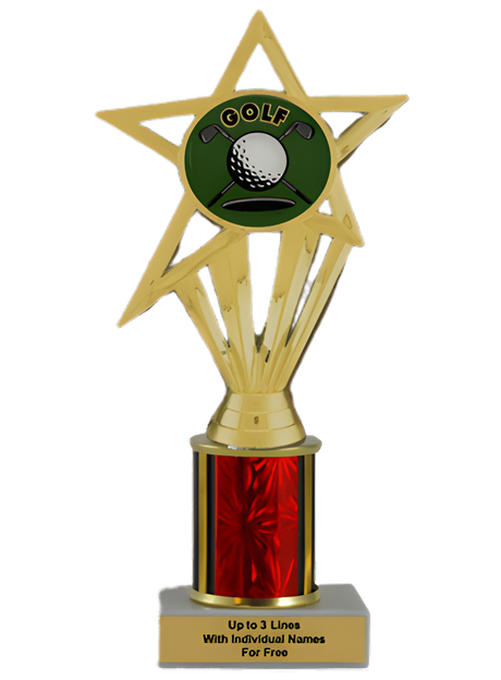 Budget Golf Column Insert Trophy