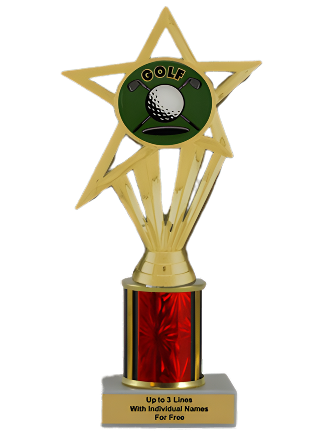 Budget Golf Column Insert Trophy