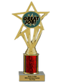 Budget Great Job Column Insert Trophy