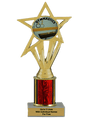Budget Gymnastics Column Insert Trophy
