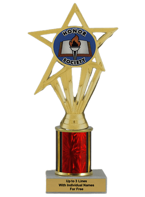 Budget Honor Society Column Insert Trophy