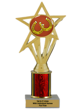 Budget Horseshoes Column Insert Trophy