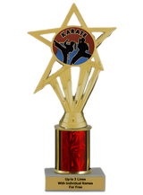 Budget Karate Column Insert Trophy