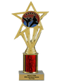 Budget Karate Column Insert Trophy