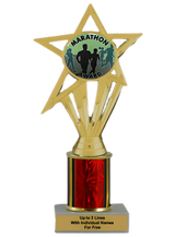 Budget Marathon Column Insert Trophy
