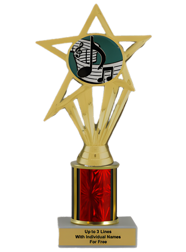 Budget Music Column Insert Trophy